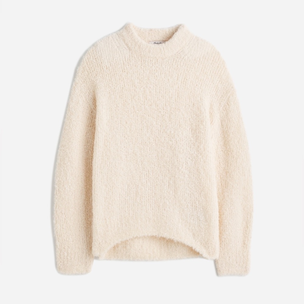 Madewell Wool-Alpaca Blend Bouclé-Knit Oversized Sweater